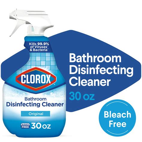 Clorox Disinfecting Bathroom Cleaner Spray Bottle 30 Ounces 30 Fl Oz