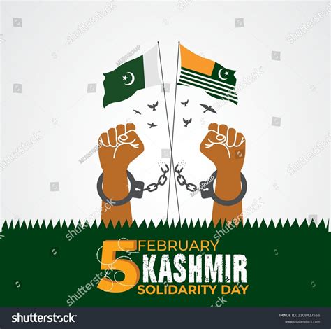 Kashmir Solidarity Day Th February Template Stock Vector Royalty Free