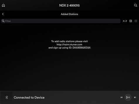 Adding A Radio Station On Ndx 2 Streaming Audio Naim Audio Community