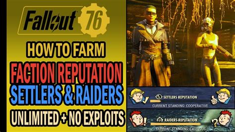 Fallout Wastelanders How To Farm Reputation For The Settler