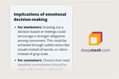 Implications Of Emotional Decision Making Deepstash