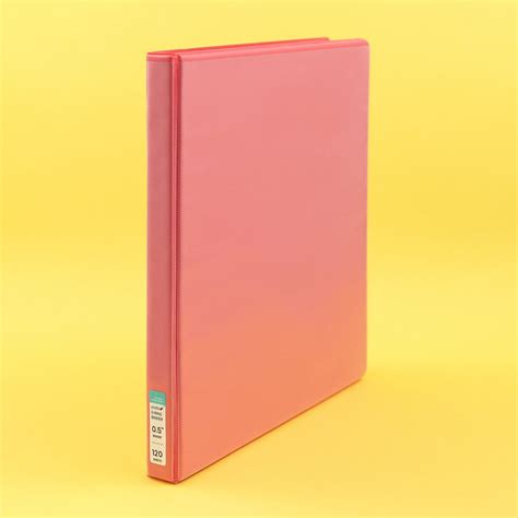 4 Pk 1/2 Inch Binder - Multicolor - Yoobi