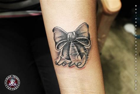 Ribbon Tattoo - Black Poison Tattoos