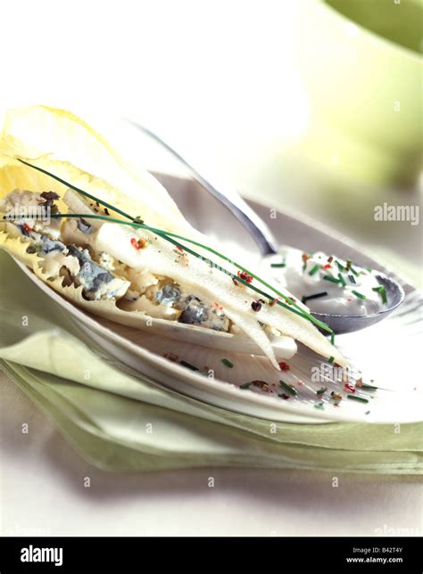 Chicory With Pear And Roquefort Stock Photo Alamy