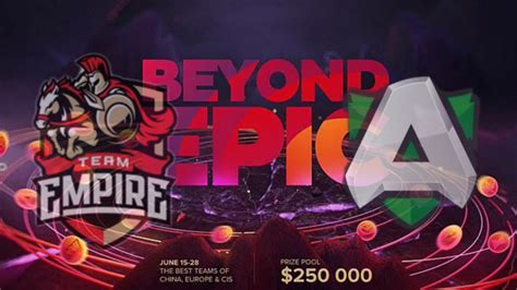 Alliance Vs Empire Game Dota Beyond Epic Eu Cis Qualifier