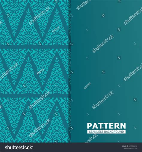 Ilustrasi Vektor Ornamen Pola Batik Melayu Stock Vector (Royalty Free ...