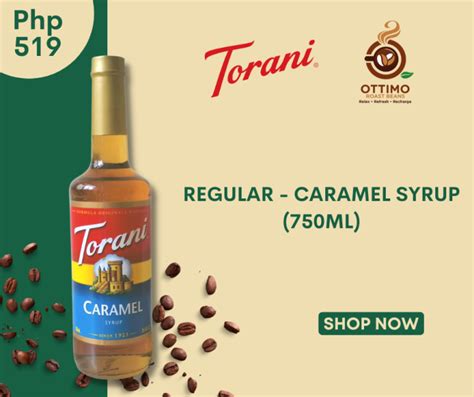 Torani Regular Syrup Caramel Flavor Glass Bottle 750 Ml Lazada Ph