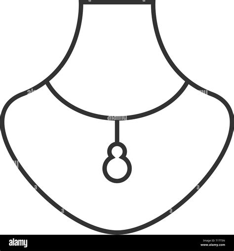 Necklace Graphic Design Template Vector Isolated Illustration Stock