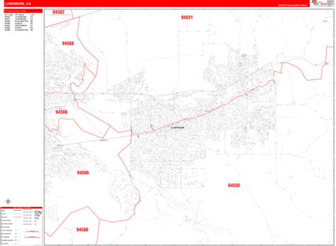 Livermore Zip Code Map