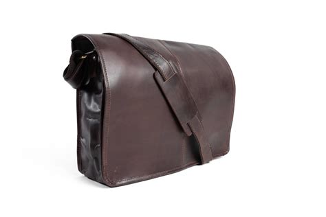 Dark Brown Leather Laptop Bag — High On Leather