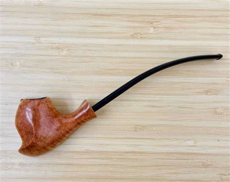 Smoking Pipe Of Briar Exclusive Pipe With Ebonite Stem Hand Carved