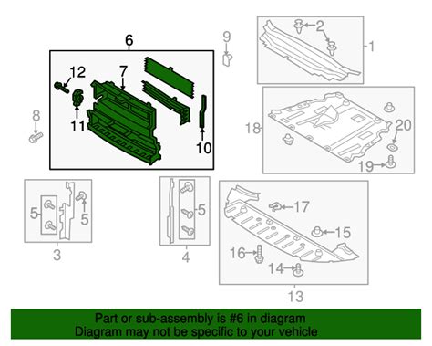 Genuine OEM Ford Part Shutter Assembly Radiator Control FP5Z 8475 A