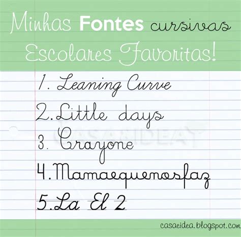 Baixar Fontes Divertidas Cursivas Infantis - Fontes Cursivas para uso escolar - Minhas favoritas! | Fonte cursiva no ...