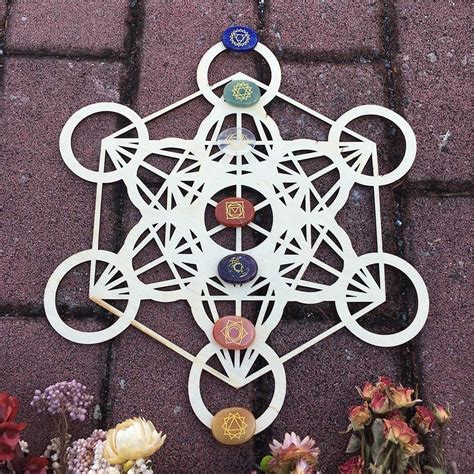 Buy 11 5 Inch 29CM Metatron Cube Wooden Color Simurg 29cm