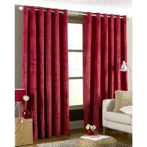 Best 15 Of Dark Red Velvet Curtains