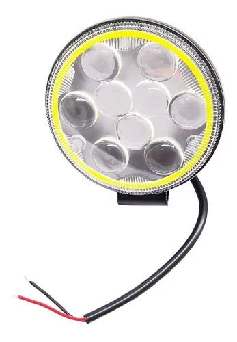 Farol De Milha Led Redondo W V V Carro Jeep Caminhao Mercadolivre