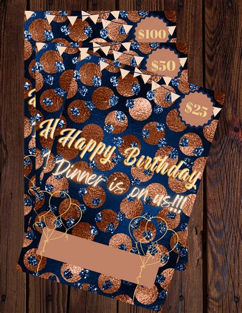 Printable Happy Birthday Money Card Gift Card - Etsy