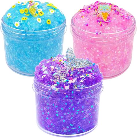 3 Pack Glimmer Slime Crunchy Slime Prefabrication Slime