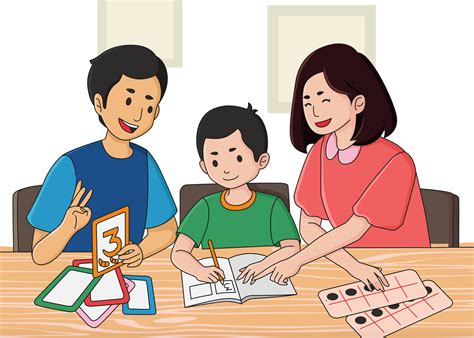gambar kartun anak belajar  rumah  koleksi gambar