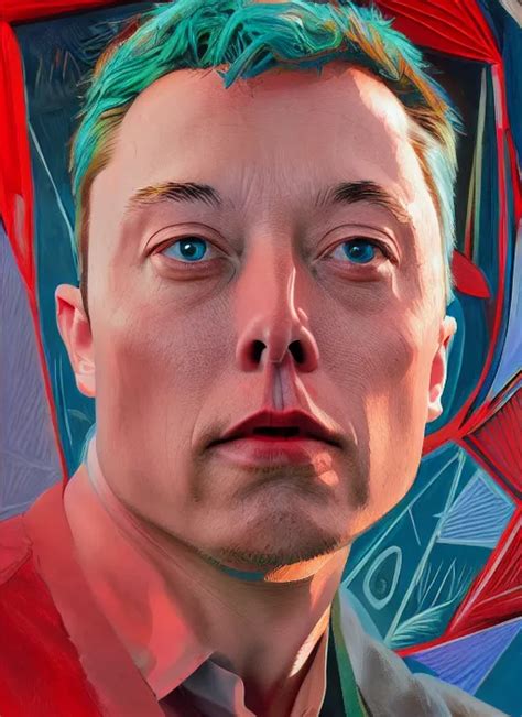 Epic Fantasy Style Portrait Painting Of Elon Stable Diffusion