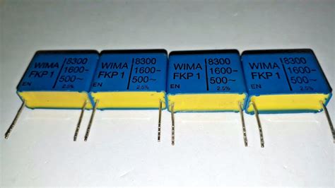 4PCS GENUINE WIMA FKP1 8 3nF 8300F 1600V 2 5 22 5mm HI END TUBE