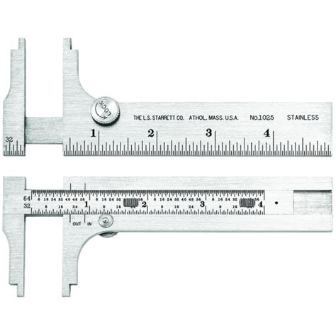 Starrett Stainless Steel Pocket Slide Caliper Select Length