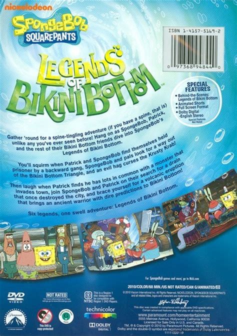 SpongeBob SquarePants Legends Of Bikini Bottom DVD 2010 DVD Empire