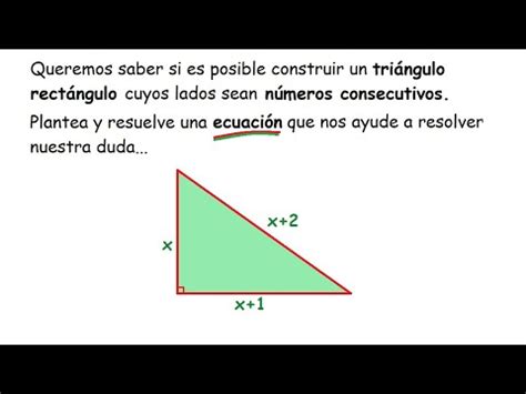 Triángulos rectángulos cuyos lados son números consecutivos YouTube