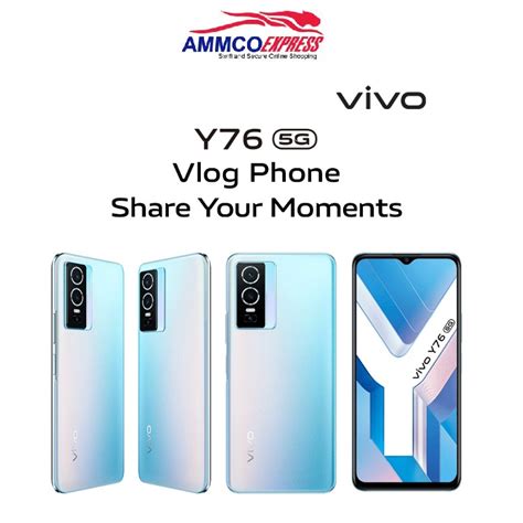 AMMCO Vivo Y76 5G 8GB 4GB Extended RAM 128GB ROM 44W Fast Charge