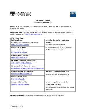 Fillable Online Research Qut Edu CONSENT FORM Research Fax Email