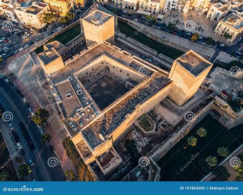 Castello Normanno Svevo Bari - Aerial View of Castello Normanno-Svevo in Bari, Italy Stock Photo ...