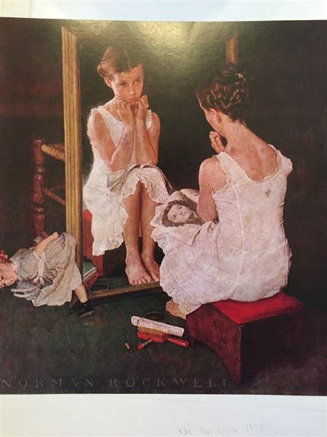 Girl In The Mirror Norman Rockwell