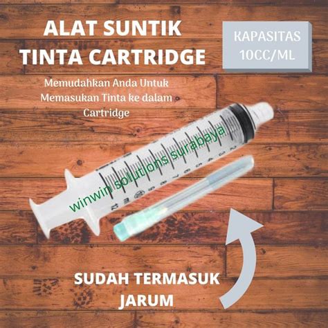 Jual Syringe Spuid Spuit Jarum Alat Suntik Tinta Suntikan Tinta 10cc