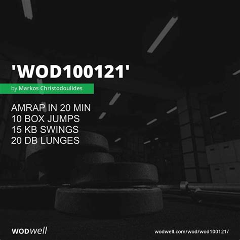 WOD100121 Workout Coach Creation WOD WODwell Fitness Nutrition