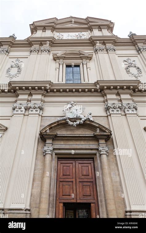 front view of San Marco Church in Florence Stock Photo - Alamy