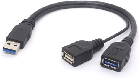 Usb 30 Female Splitter Cable Usb30 Male To Dual Usb Female Extra