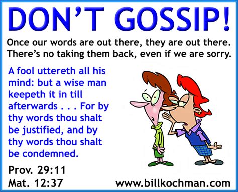 Gossip And Slander Graphic 18 Bill S Bible Basics Blog