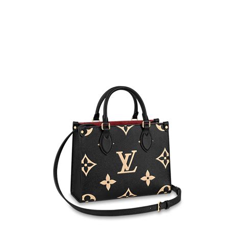 Onthego Mm Bicolor Monogram Empreinte Leather Handbags Louis Vuitton