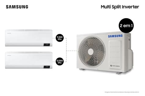 Kit Ar Condicionados Split Inverter Samsung Windfree Connect Powervolt