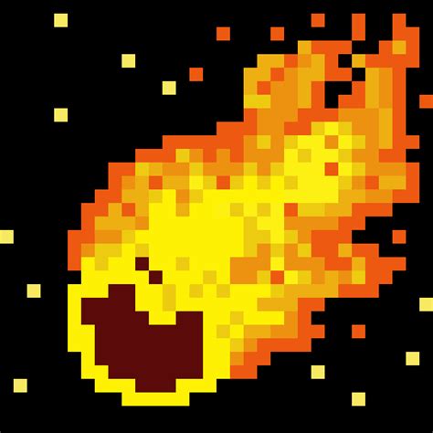 Comet Pixel Art