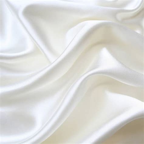 Solid White Faux Silk Fabric - 52465 | Buyfabrics.com