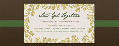 Family Gathering free online invitations