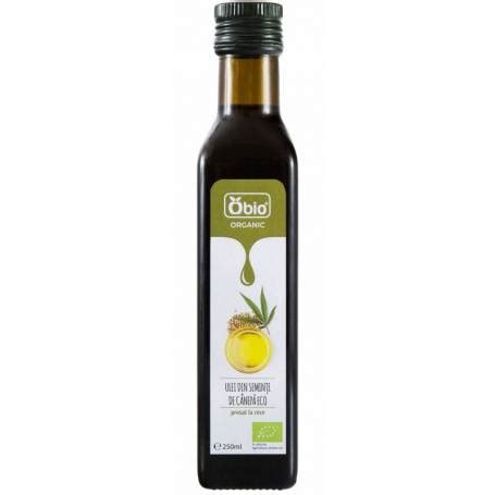 Ulei De Canepa Presat La Rece Eco Bio 250ml Obio Minuneanaturii Ro