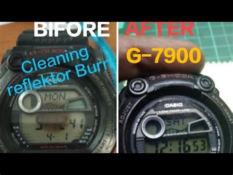 RESTORASI SUNBURN REFLEKTOR LCD CASIO G SHOCK G 7900 TRIK DAN TEHNIK