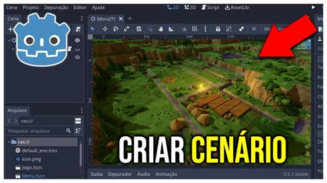 Como Criar Um Jogo D No Godot Engine Pelo Celular Criando O Cen Rio