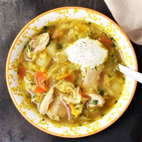 Chicken and Cabbage Soup - Everyday Healthy Recipes