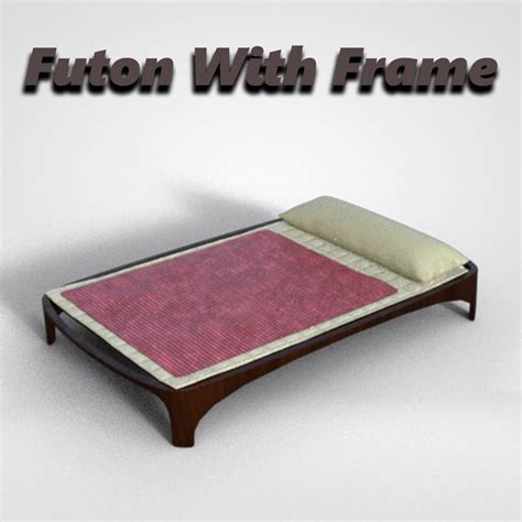 Futon With Wooden Frame - Daz Content by BoBo3D