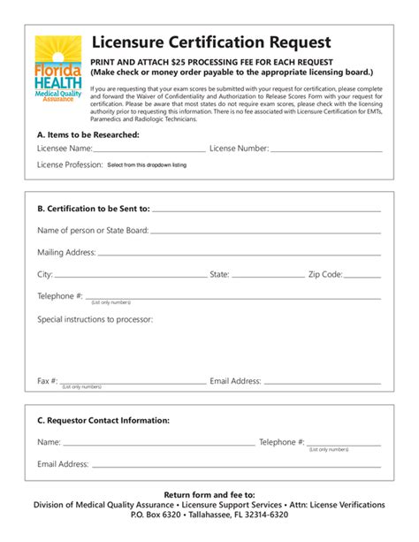 Fill Free Fillable Forms Florida Department Of Health