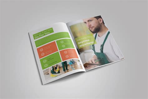 cleaning services company brochure design on Behance