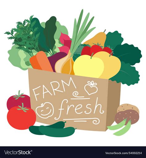 Farm Produce In A Bag Royalty Free Vector Image